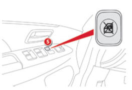Neutralisation des commandes de lève-vitres passager et arrière
