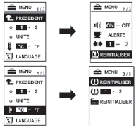 bouton INFO et maintenezle