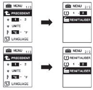 bouton INFO et maintenezle