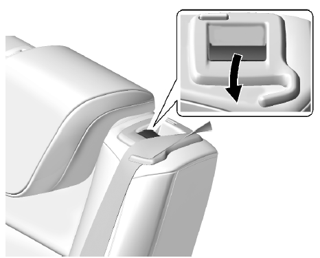 Siège arrière avec crochet de fixation sur le dossier de siège