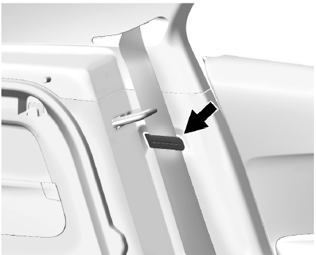 Clip de ceinture de sécurité sur le garnissage latéral