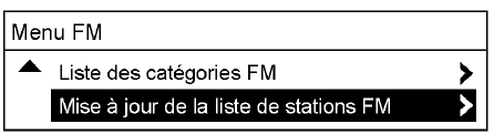 Mise à jour de la liste des stations