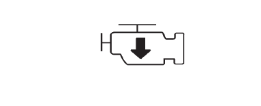 Témoin puissance du moteur réduite 