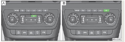 Fig. 34 Contacteur pour chauffage du pare-brise/Contacteur pour chauffage de la lunette arrière