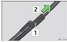 Fig. 37 Balai d'essuie-glace du pare-brise