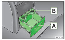 Fig. 65 Console centrale arrière : portegobelets