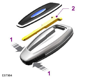 Télécommande sans lame de clé escamotable